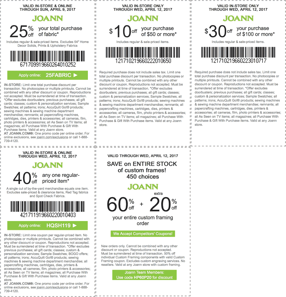 Jo-Ann Fabric Coupon March 2024 $10 off $50 & more at Jo-Ann Fabric, or 40% online via promo code HQSH119