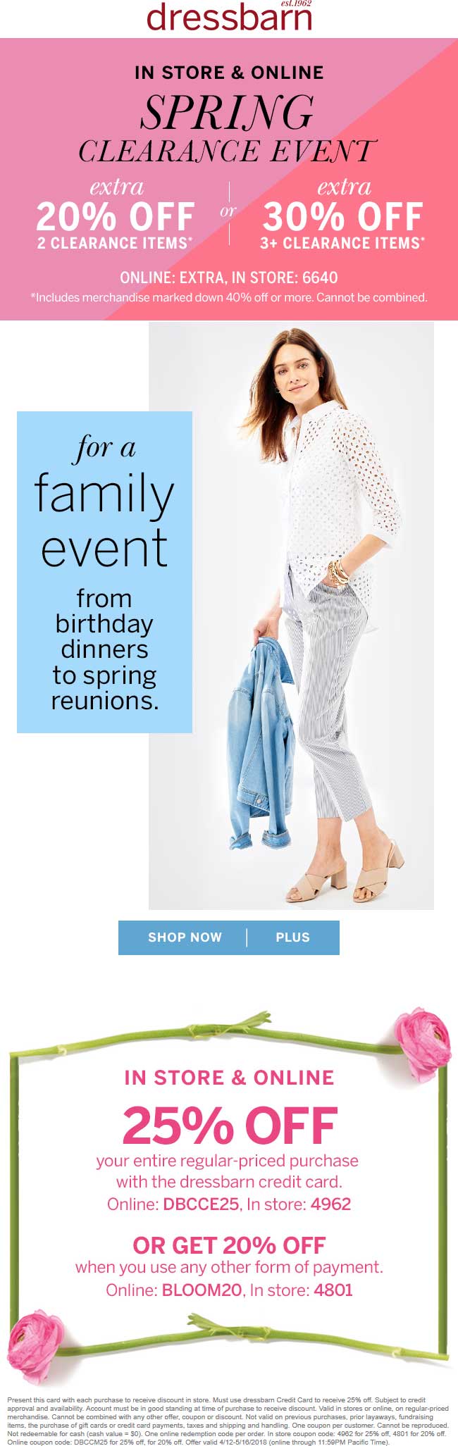 Dressbarn coupons & promo code for [April 2024]