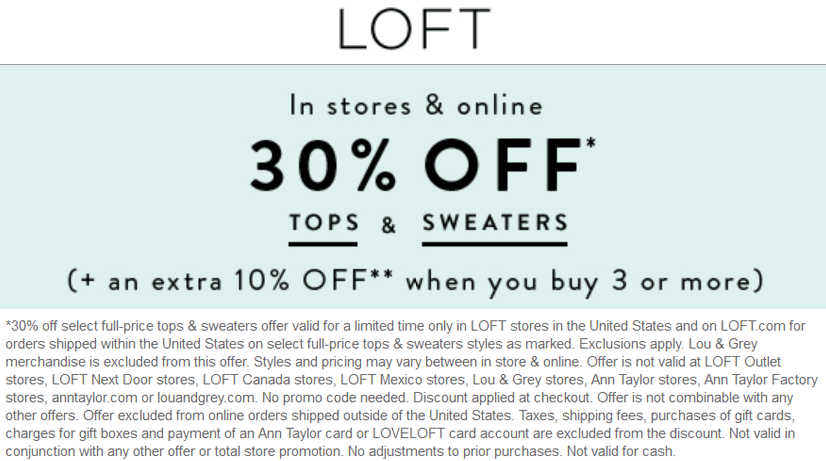 LOFT coupons & promo code for [April 2024]