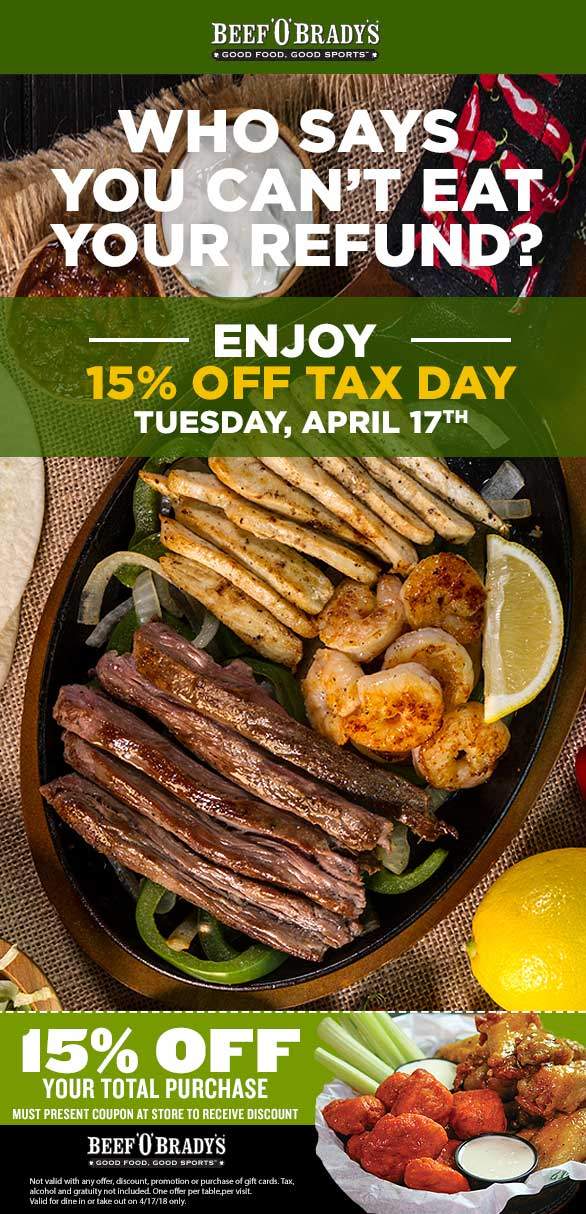 Beef OBradys coupons & promo code for [April 2024]