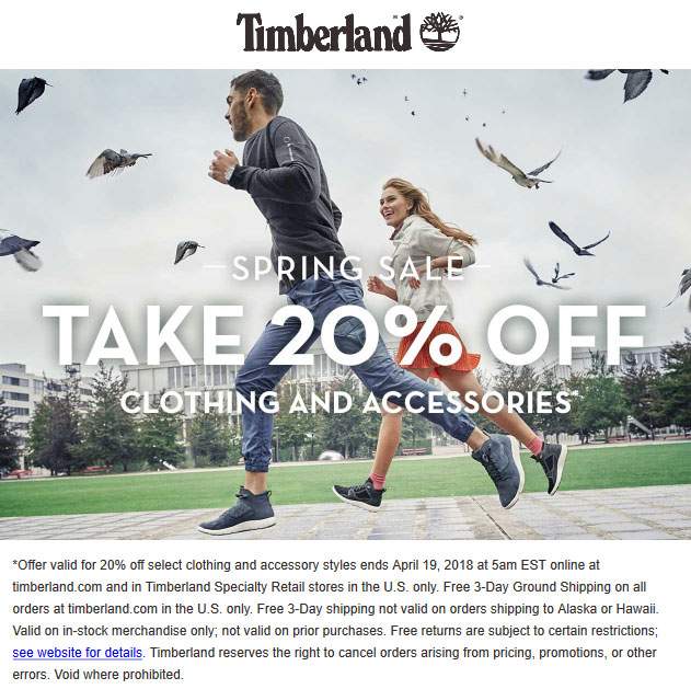 Timberland coupons & promo code for [April 2024]