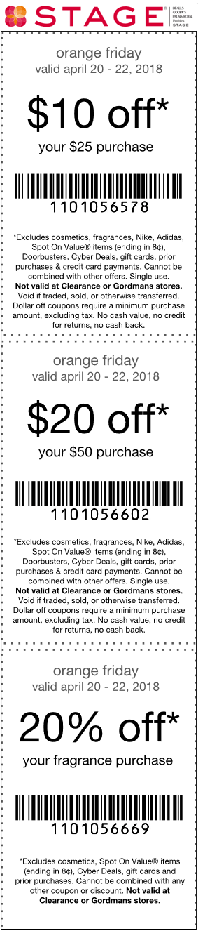 Stage Coupon April 2024 $10 off $25 & more at Stage stores