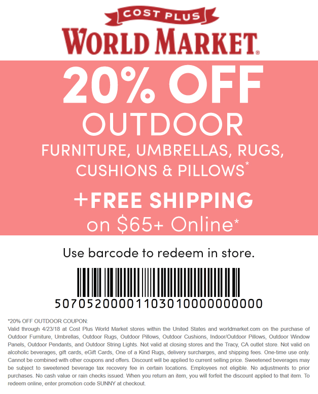 World Market coupons & promo code for [May 2024]