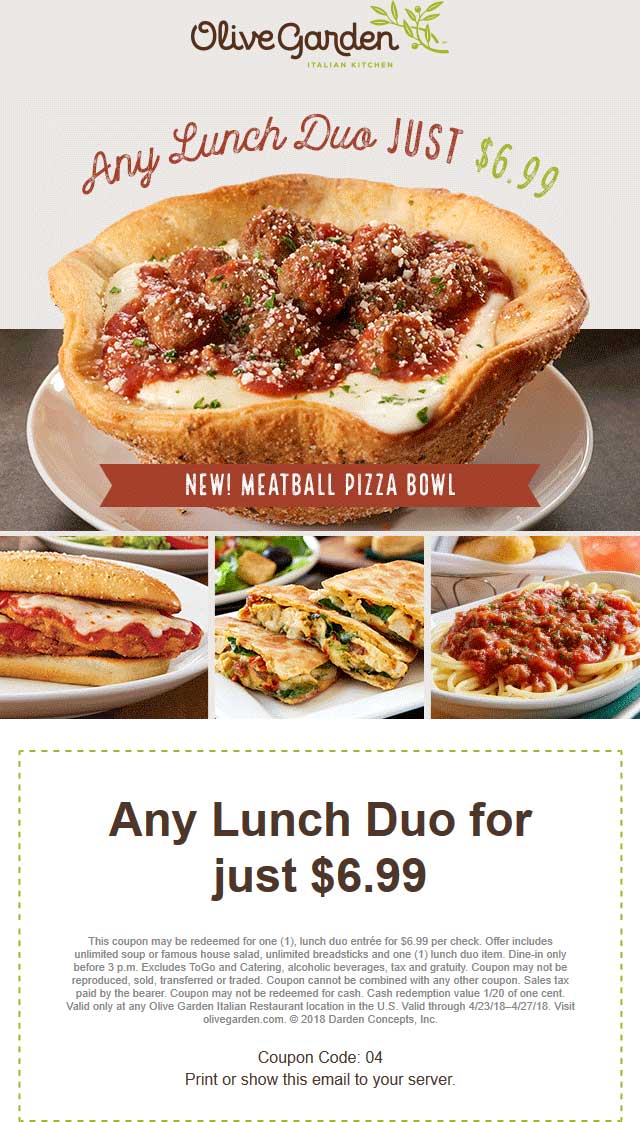 Olive Garden May 2020 Coupons And Promo Codes