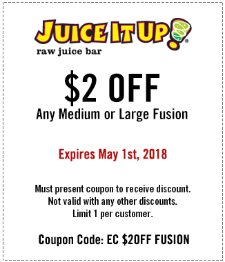 Juice It Up Coupon April 2024 $2 off large fusion at Juice It Up restaurants