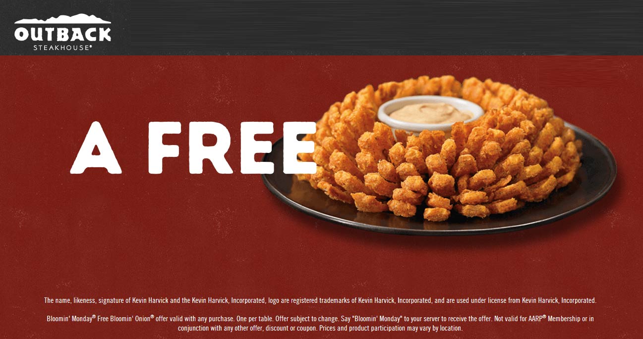 Outback Steakhouse coupons & promo code for [May 2022]