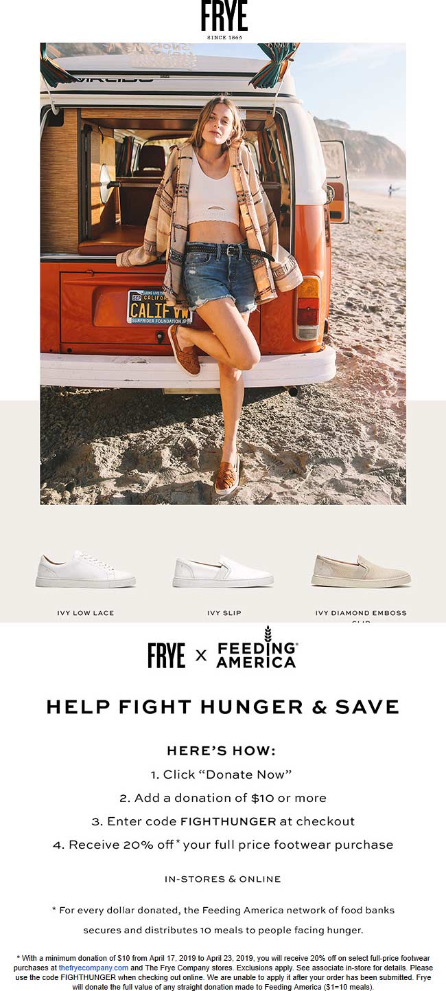 Frye coupons & promo code for [January 2022]