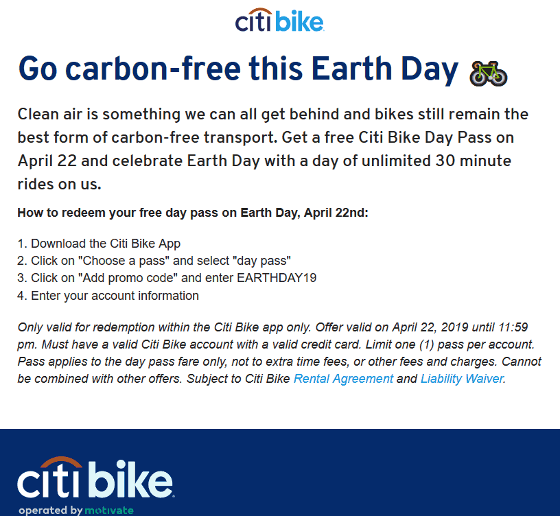 Citi Bike coupons & promo code for [May 2022]