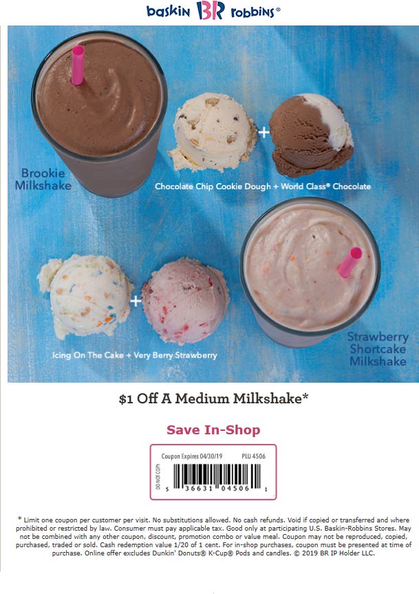 Baskin Robbins coupons & promo code for [October 2022]