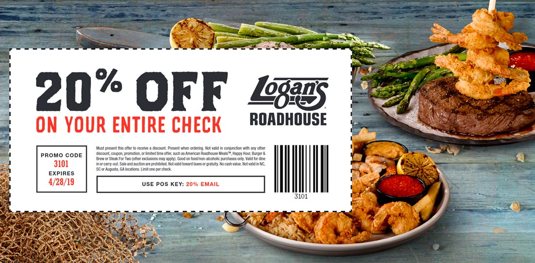 Logans Roadhouse coupons & promo code for [May 2022]