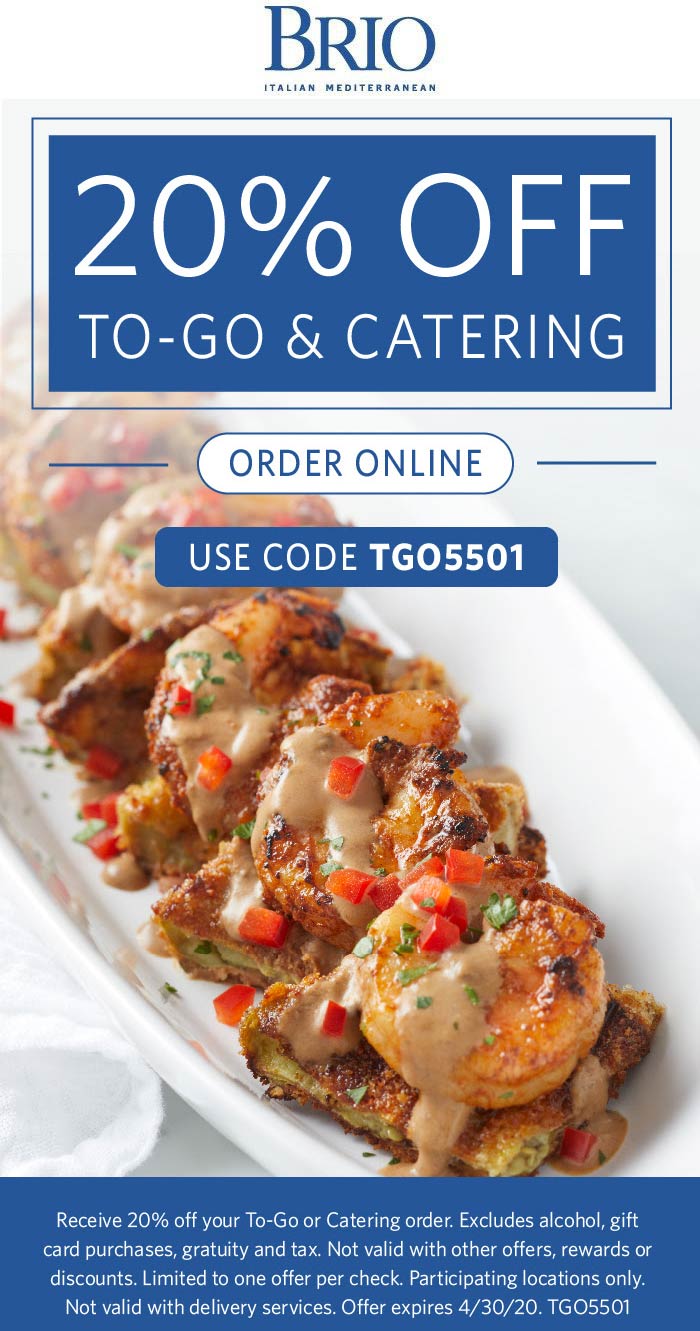 Brio coupons & promo code for July 2025