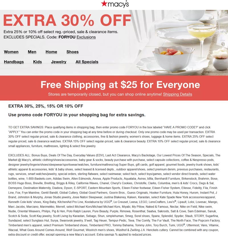 Macys coupons & promo code for [July 2022]