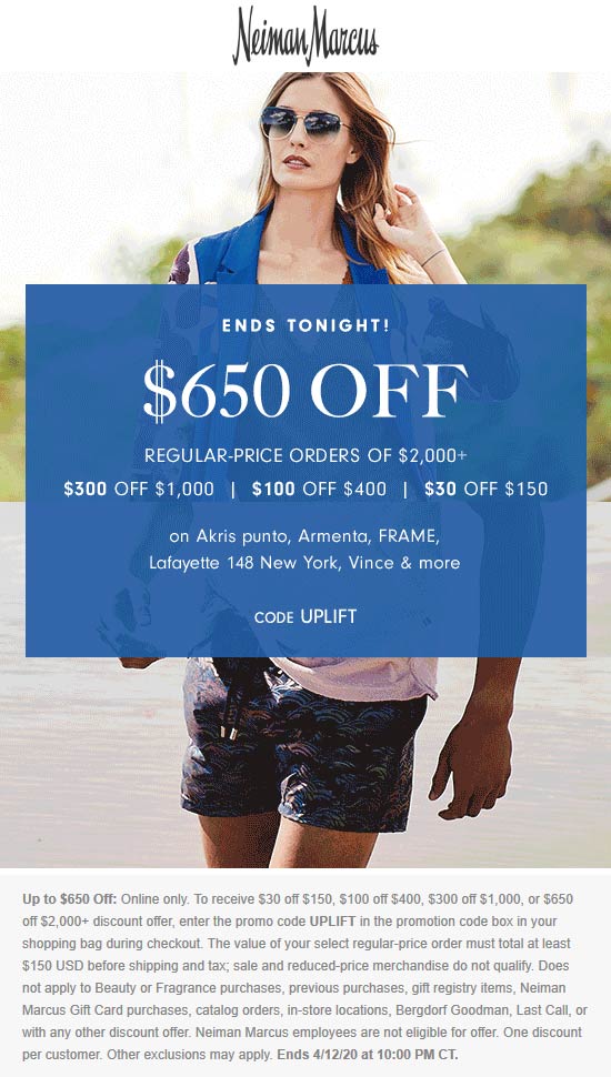 Neiman Marcus coupons & promo code for [January 2022]