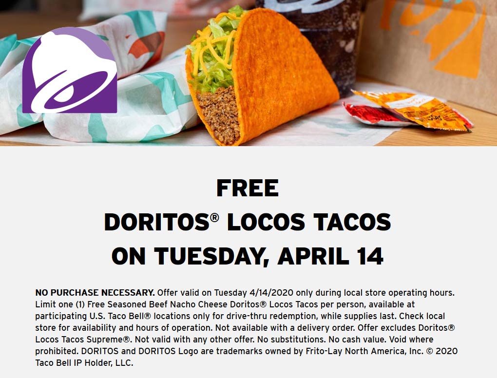 Taco Bell coupons & promo code for July 2025