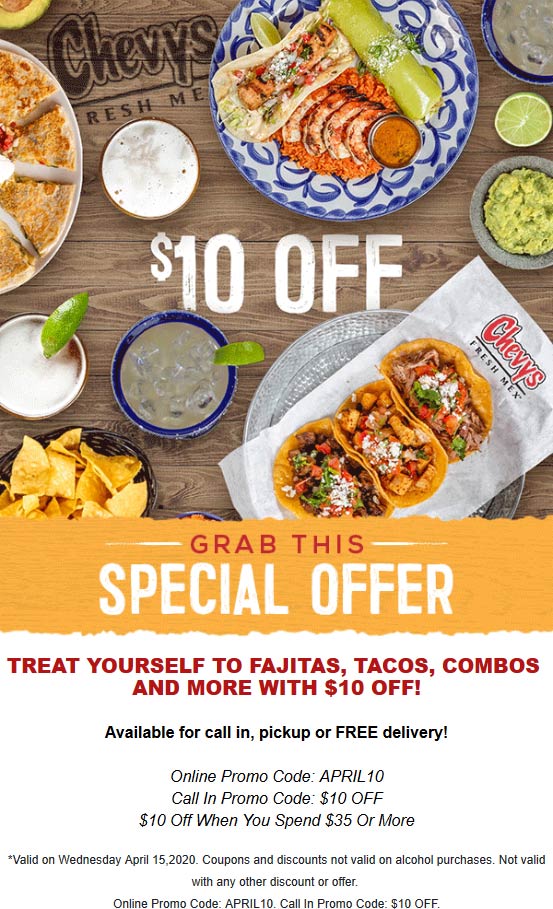 Chevys coupons & promo code for [January 2022]