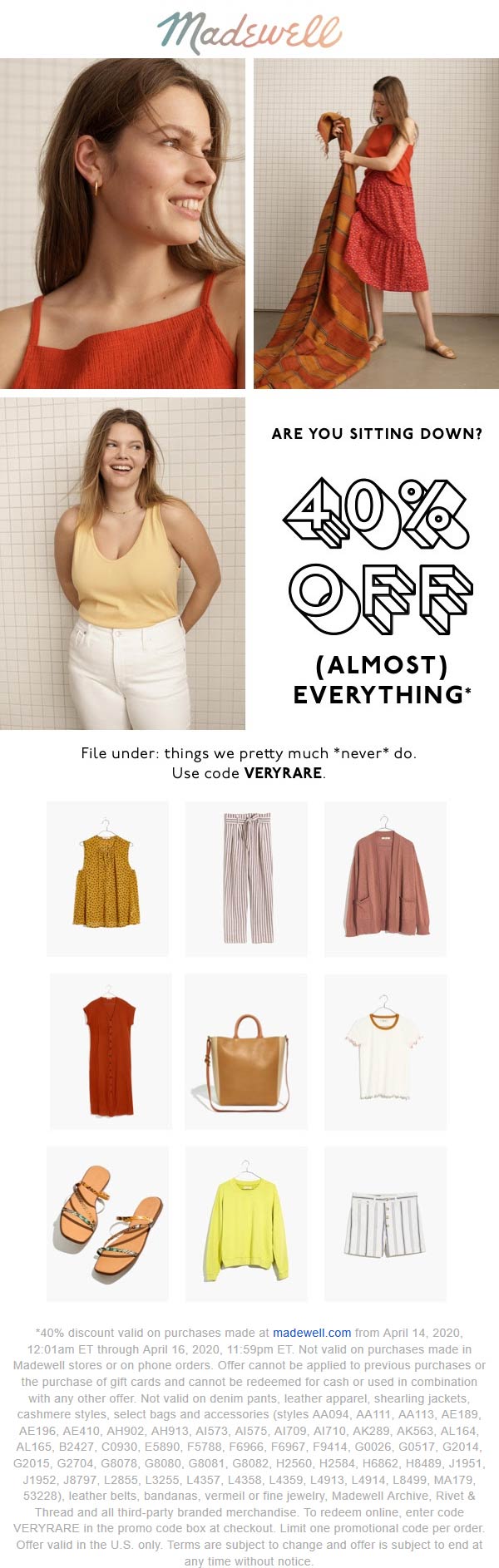 Madewell coupons & promo code for [May 2022]
