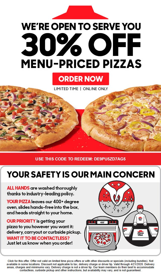 Pizza Hut March 2021 Coupons And Promo Codes 