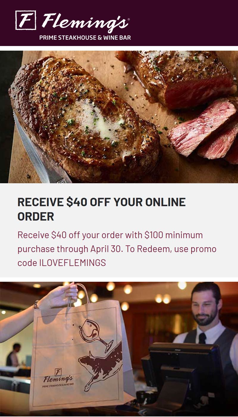 Flemings coupons & promo code for July 2025