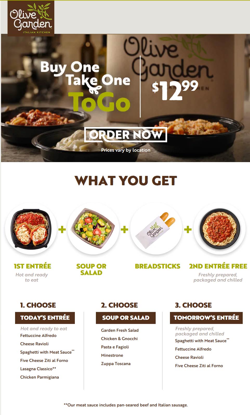 Olive Garden coupons & promo code for [July 2022]