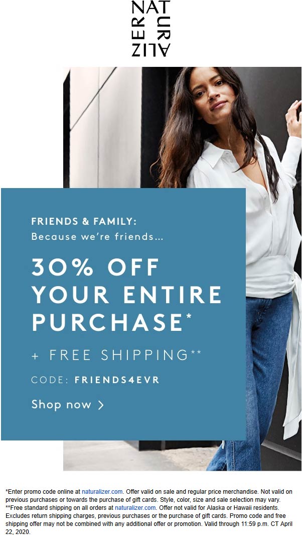 Naturalizer coupons & promo code for July 2025