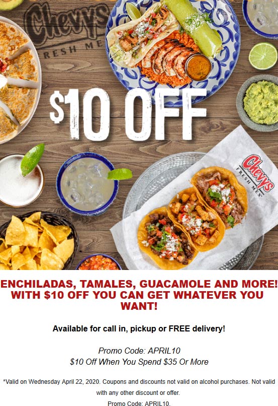 Chevys coupons & promo code for July 2025