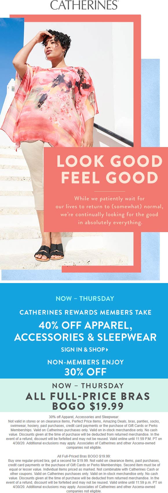 Catherines stores Coupon  30% off & more at Catherines (04/30)