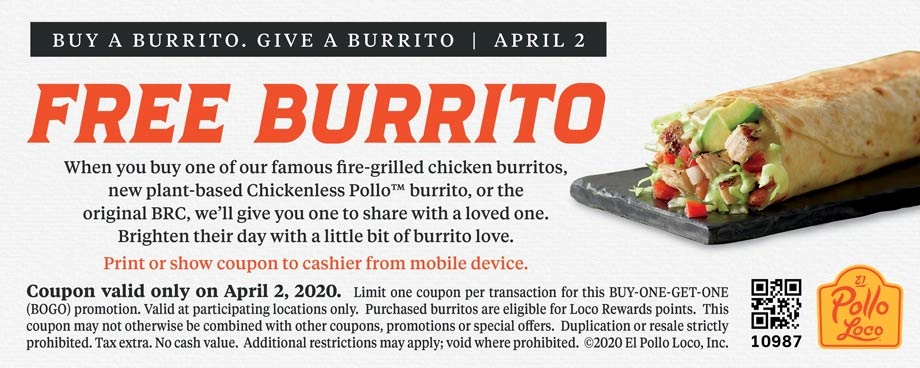 El Pollo Loco coupons & promo code for July 2025
