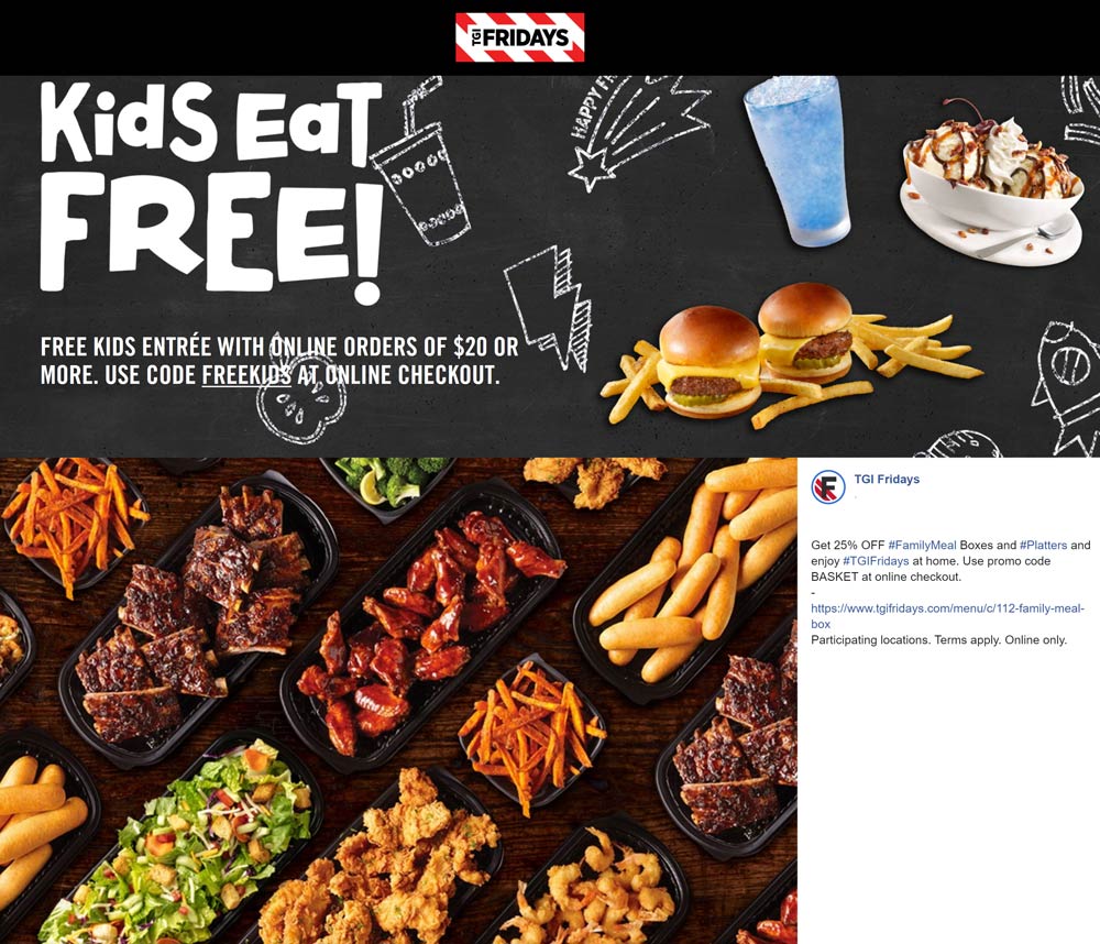 TGI Fridays coupons & promo code for [July 2022]