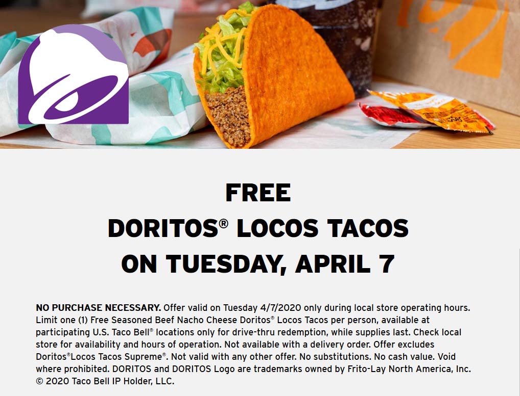 Taco Bell coupons & promo code for July 2025