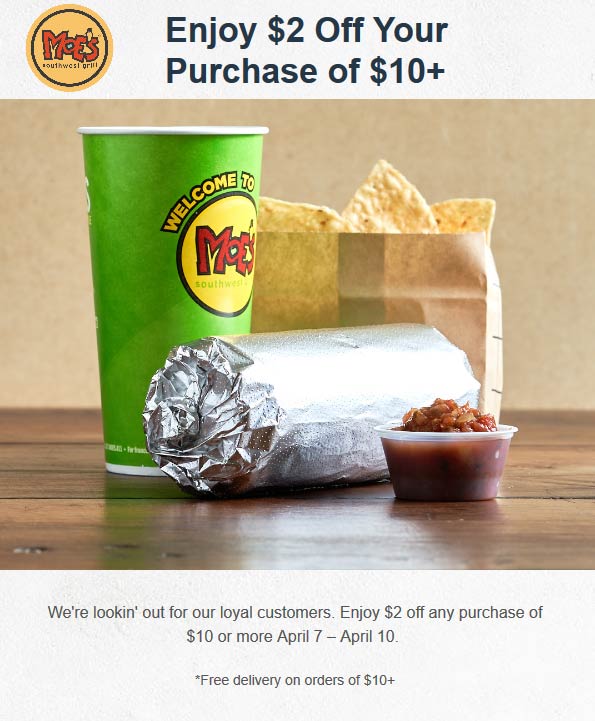 Moes Southwest Grill December 2020 Coupons and Promo Codes 🛒