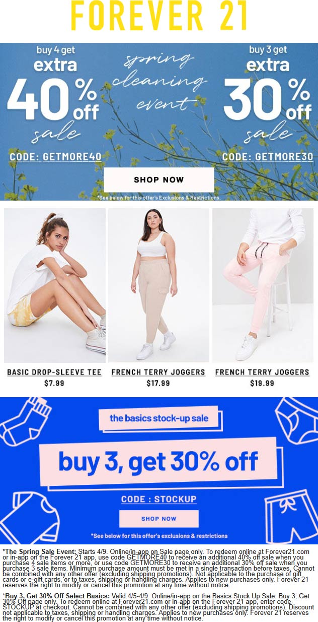 Forever 21 coupons & promo code for July 2025