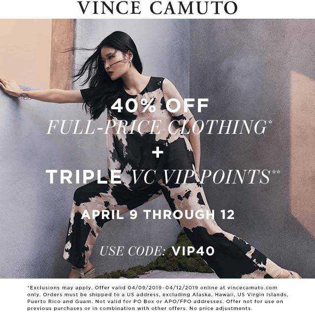Vince Camuto coupons & promo code for [September 2022]