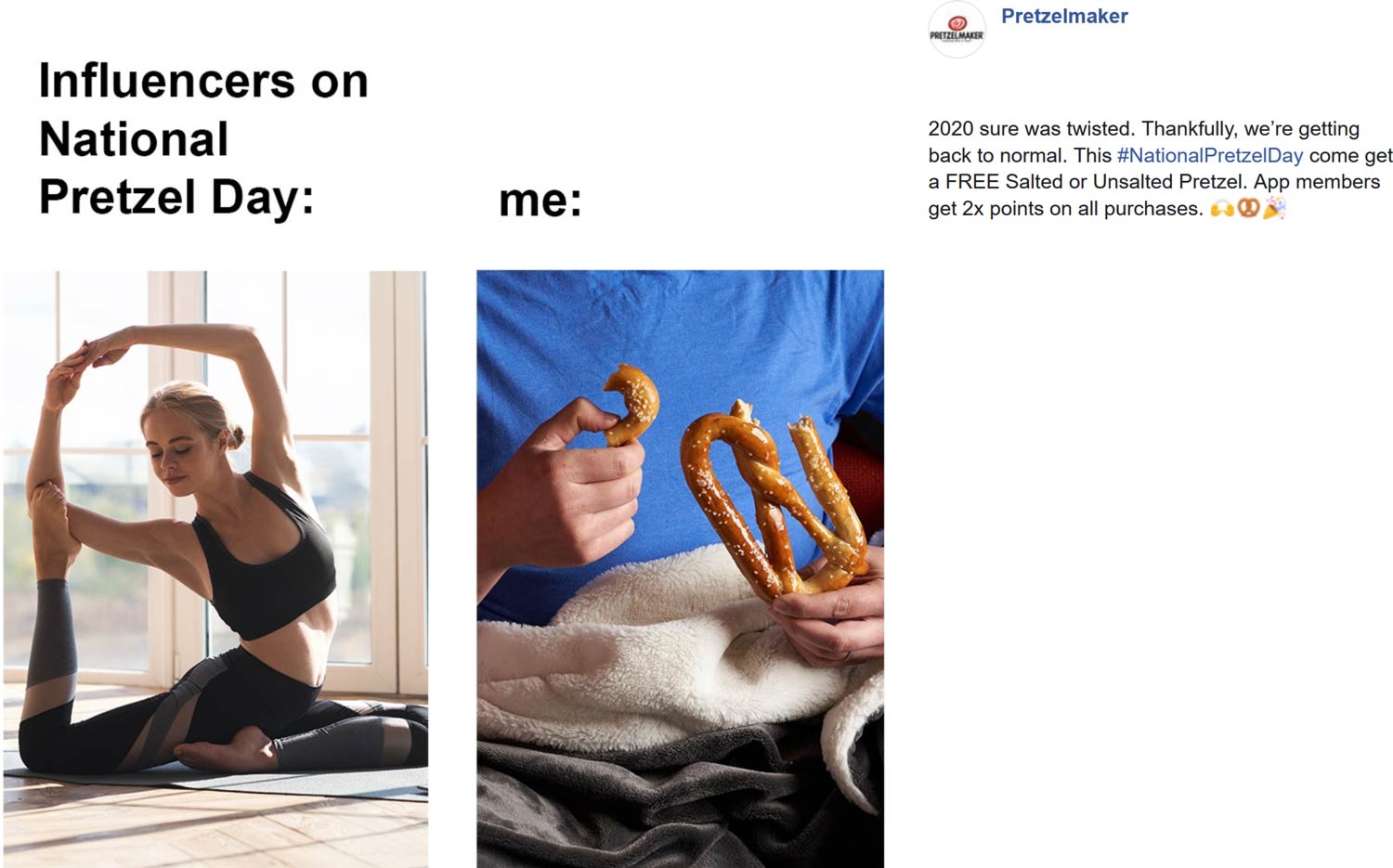 Free pretzel today at Pretzelmaker restaurants pretzelmaker The