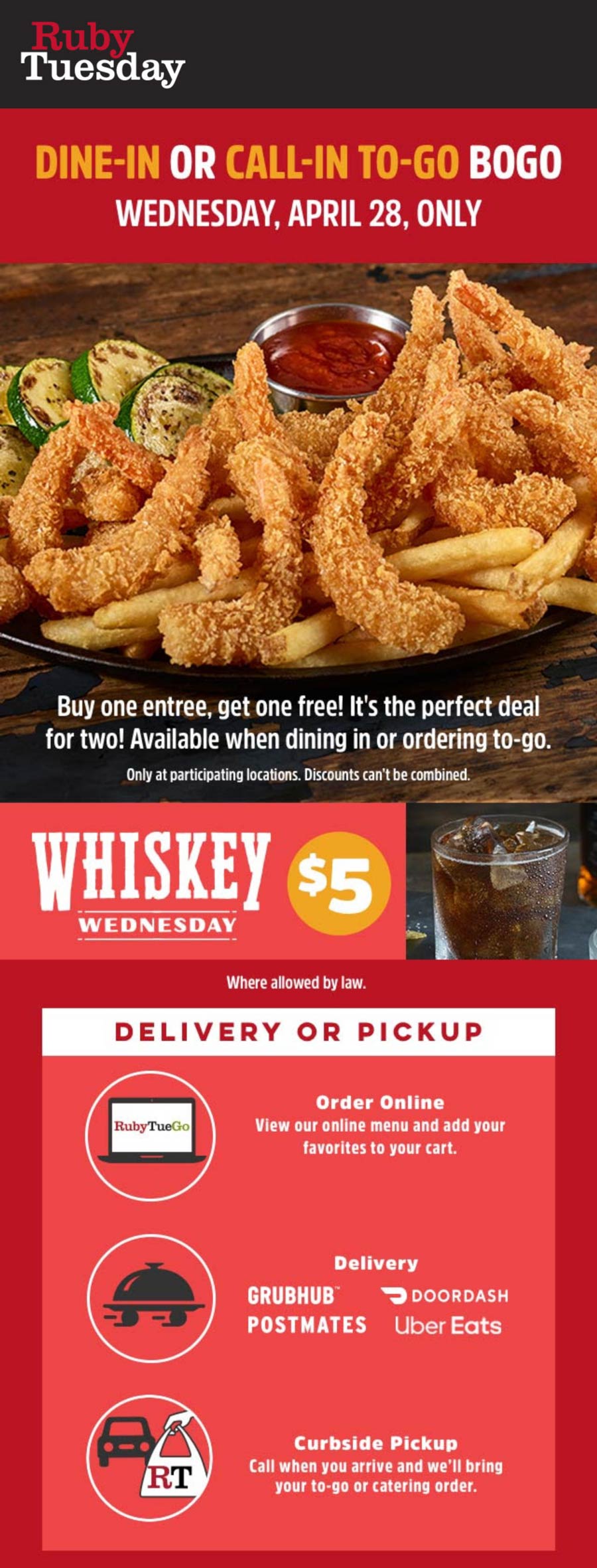 Ruby Tuesday restaurants Coupon  Second meal free today at Ruby Tuesday #rubytuesday 
