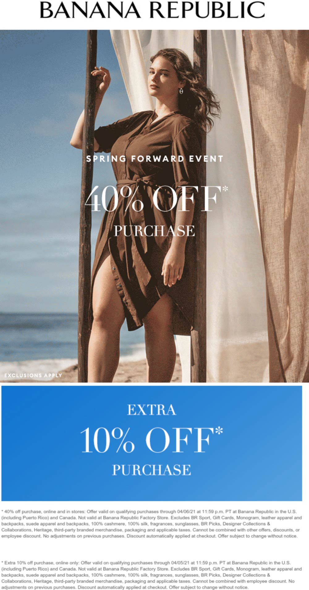 Banana Republic stores Coupon  50% off at Banana Republic, ditto online #bananarepublic 
