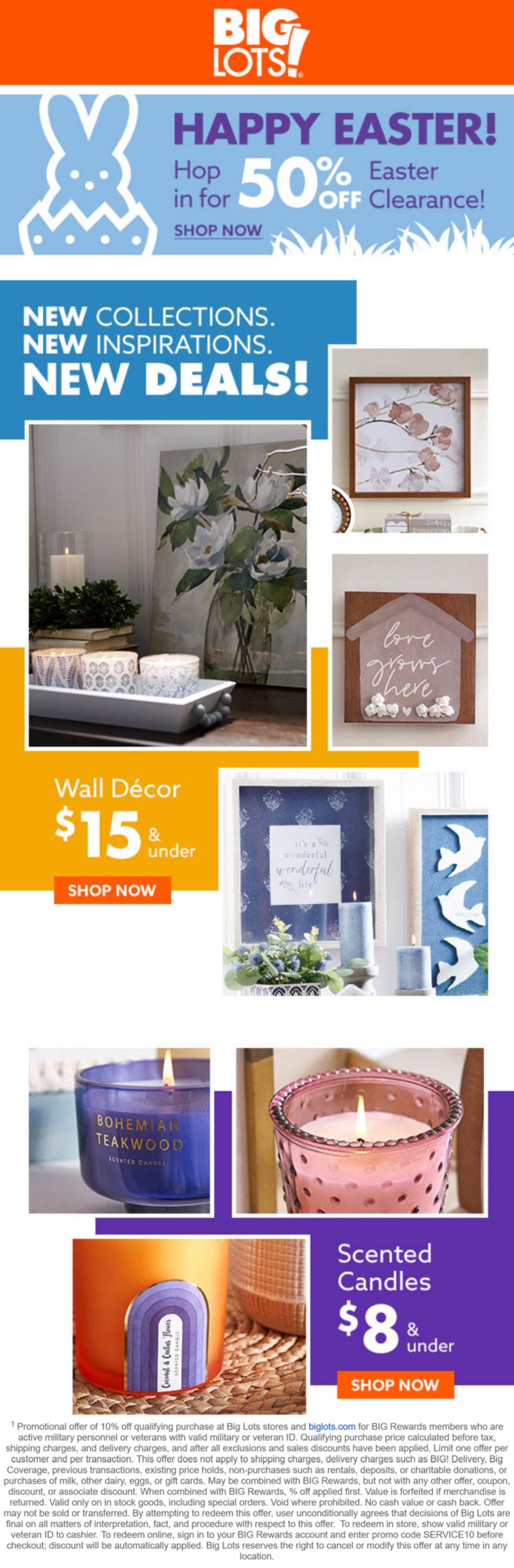 50 off Easter clearance at Big Lots biglots The Coupons App®