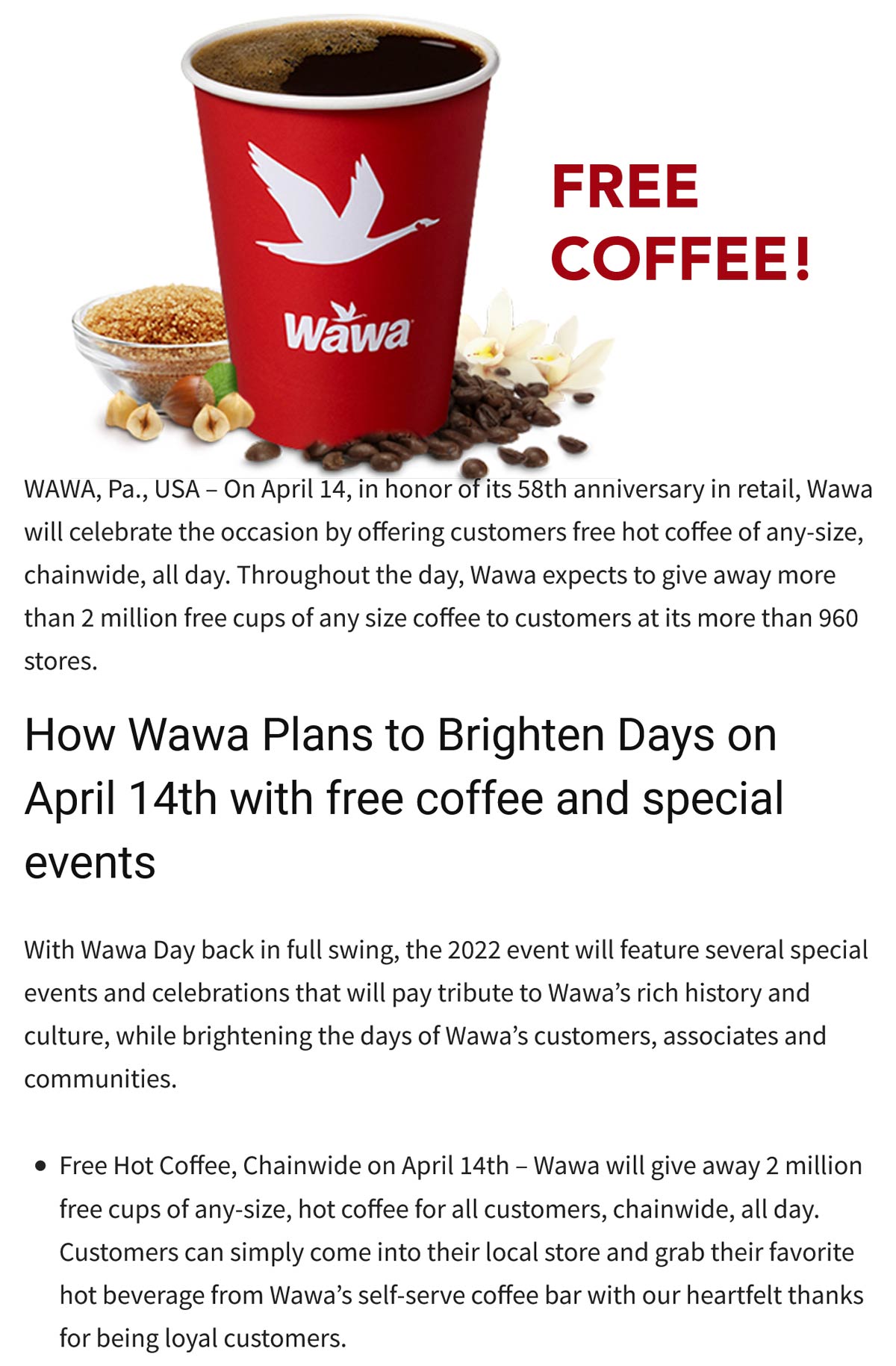 Wawa restaurants Coupon  Free coffee Thursday at Wawa gas stations #wawa 