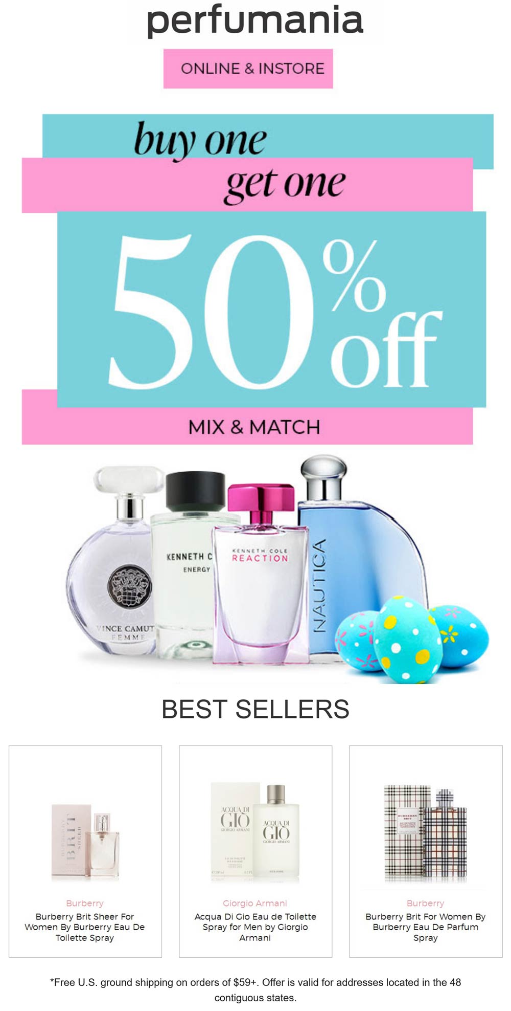 Perfumania stores Coupon  Second mix & match fragrance 50% off at Perfumania, ditto online #perfumania 