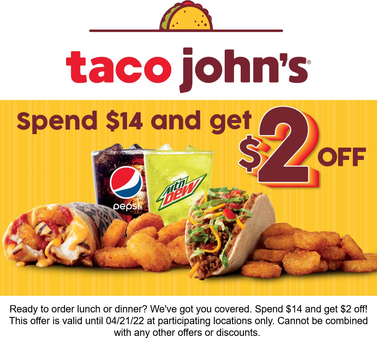 Taco Johns coupons & promo code for [November 2022]