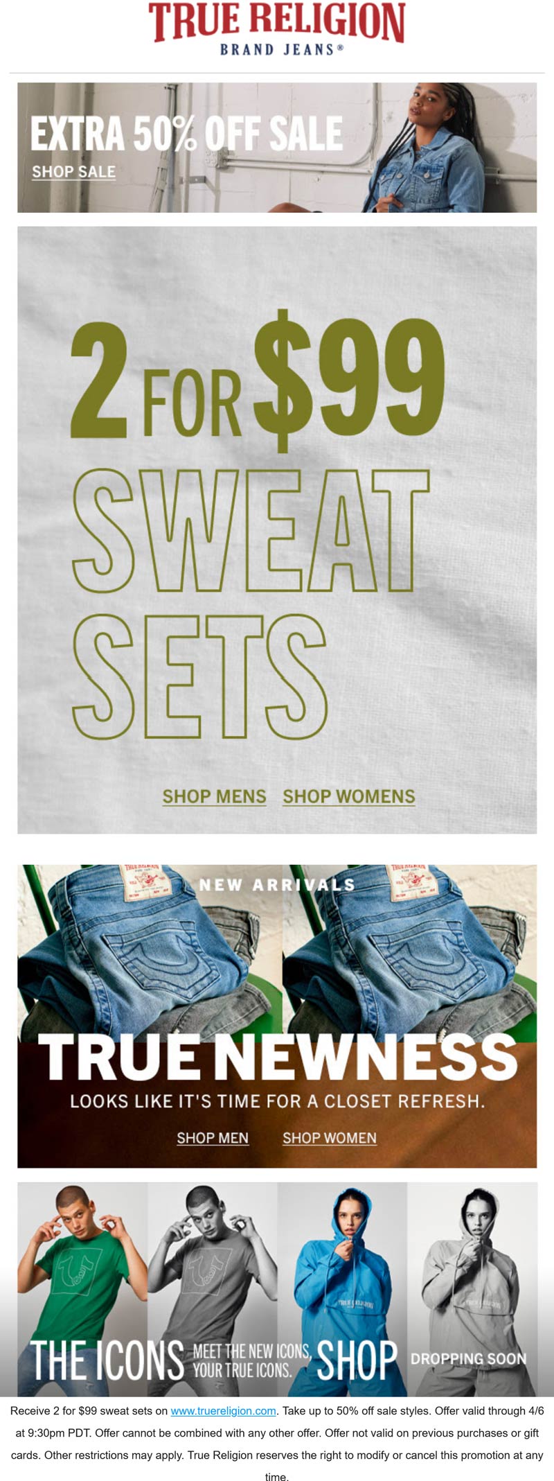 True Religion stores Coupon  Extra 50% off sale styles & more online at True Religion #truereligion 