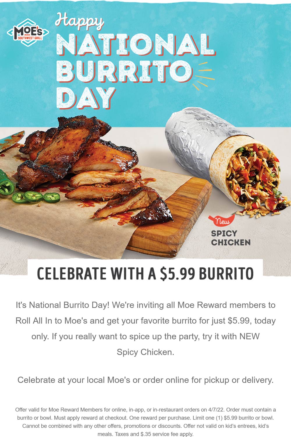 Moes Southwest Grill restaurants Coupon  $6 burrito today at Moes Southwest Grill restaurants #moessouthwestgrill 