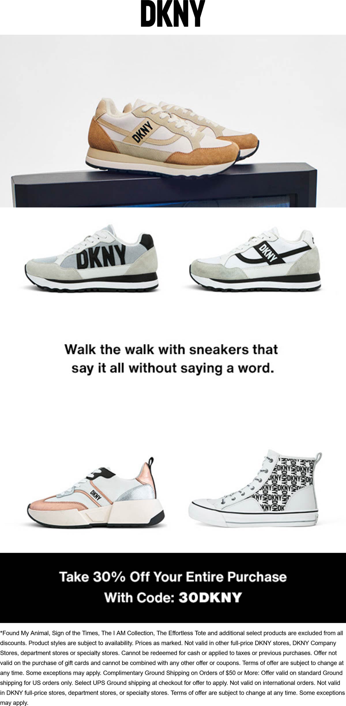 DKNY stores Coupon  30% off at DKNY via promo code 30DKNY #dkny 