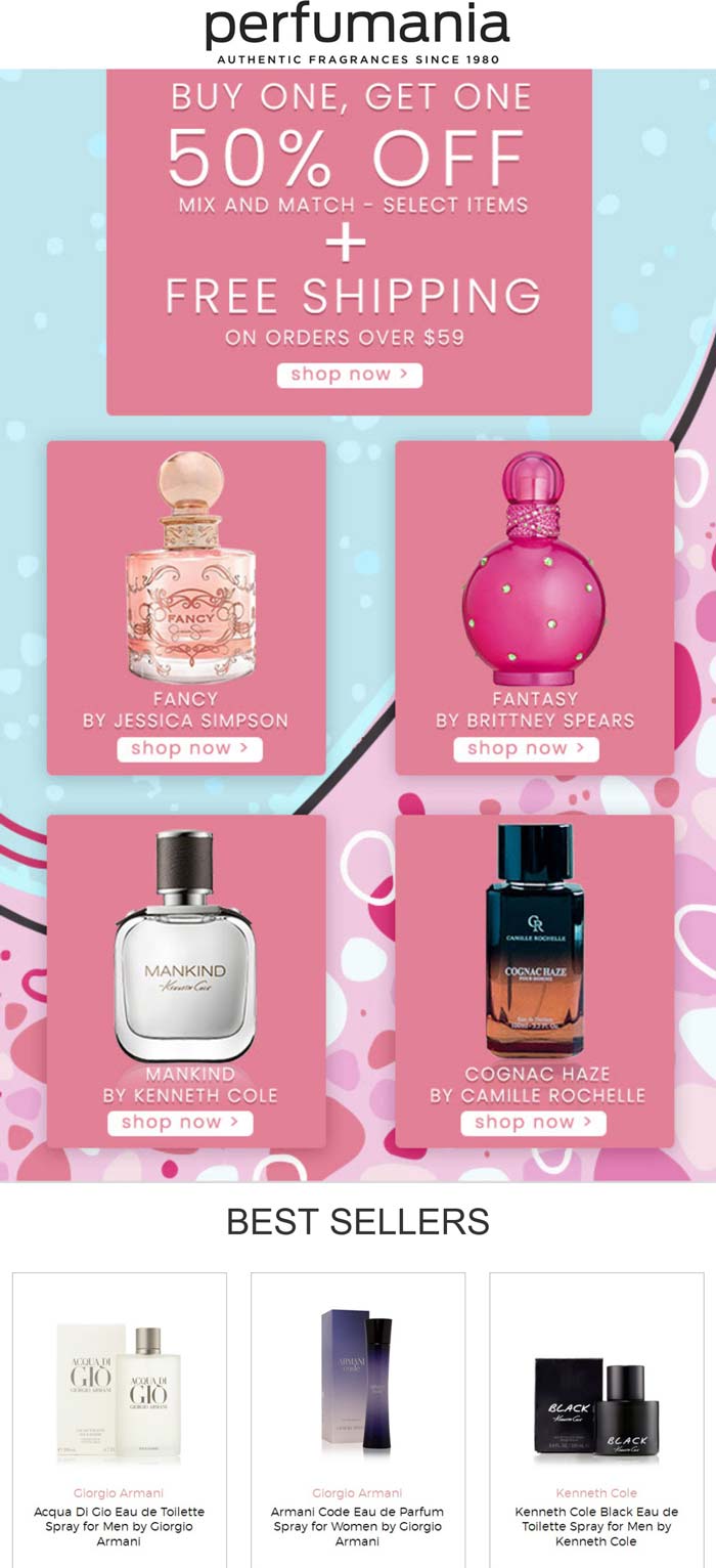 Perfumania stores Coupon  Second fragrance 50% off at Perfumania #perfumania 