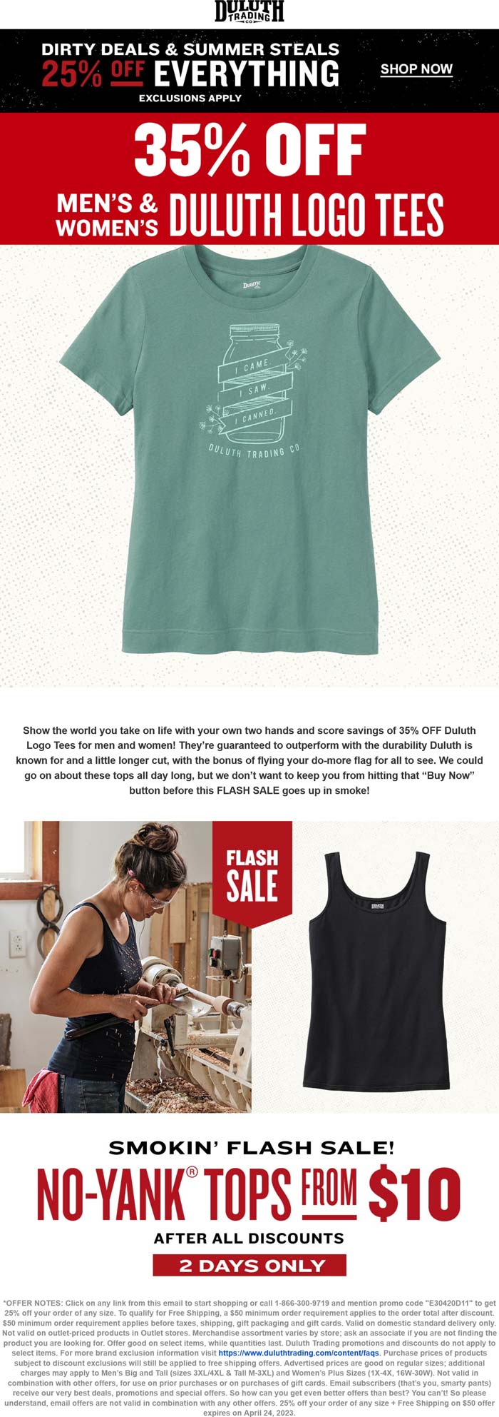 Duluth Trading stores Coupon  25% off & more at Duluth Trading, or online via promo code E30420D11 #duluthtrading 