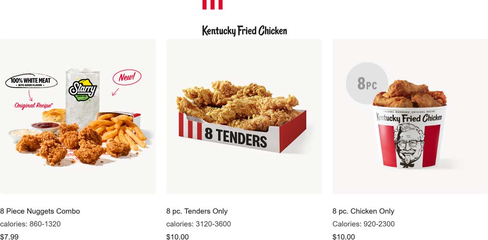 8pc Chicken Bucket 10 At Kfc Kfc The Coupons App® 9019