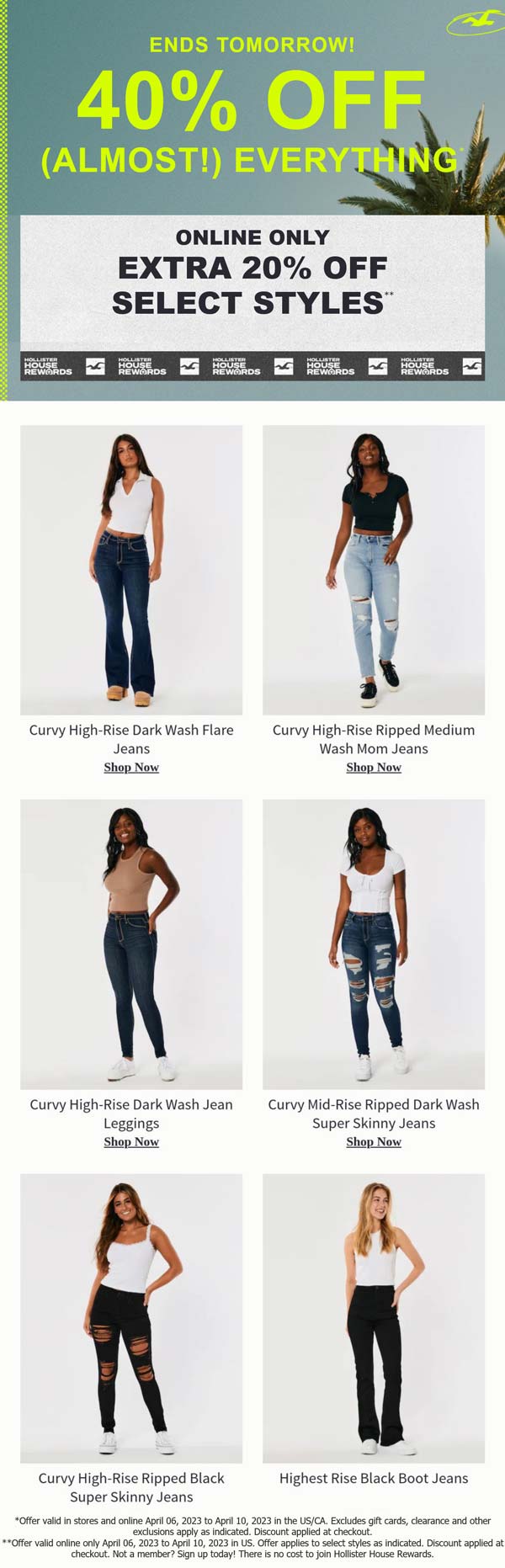 Hollister stores Coupon  40% off & more at Hollister, ditto online #hollister 