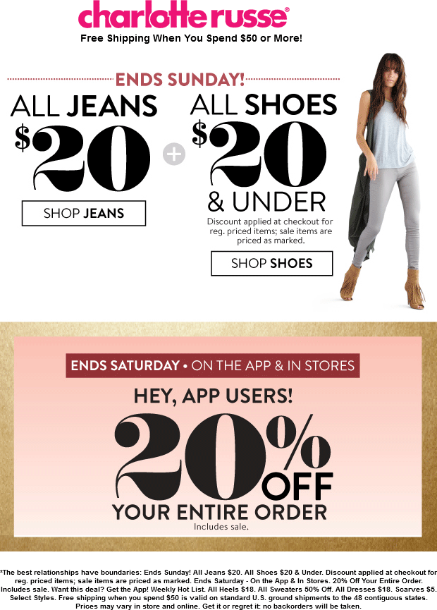 Charlotte Russe coupons & promo code for [May 2024]