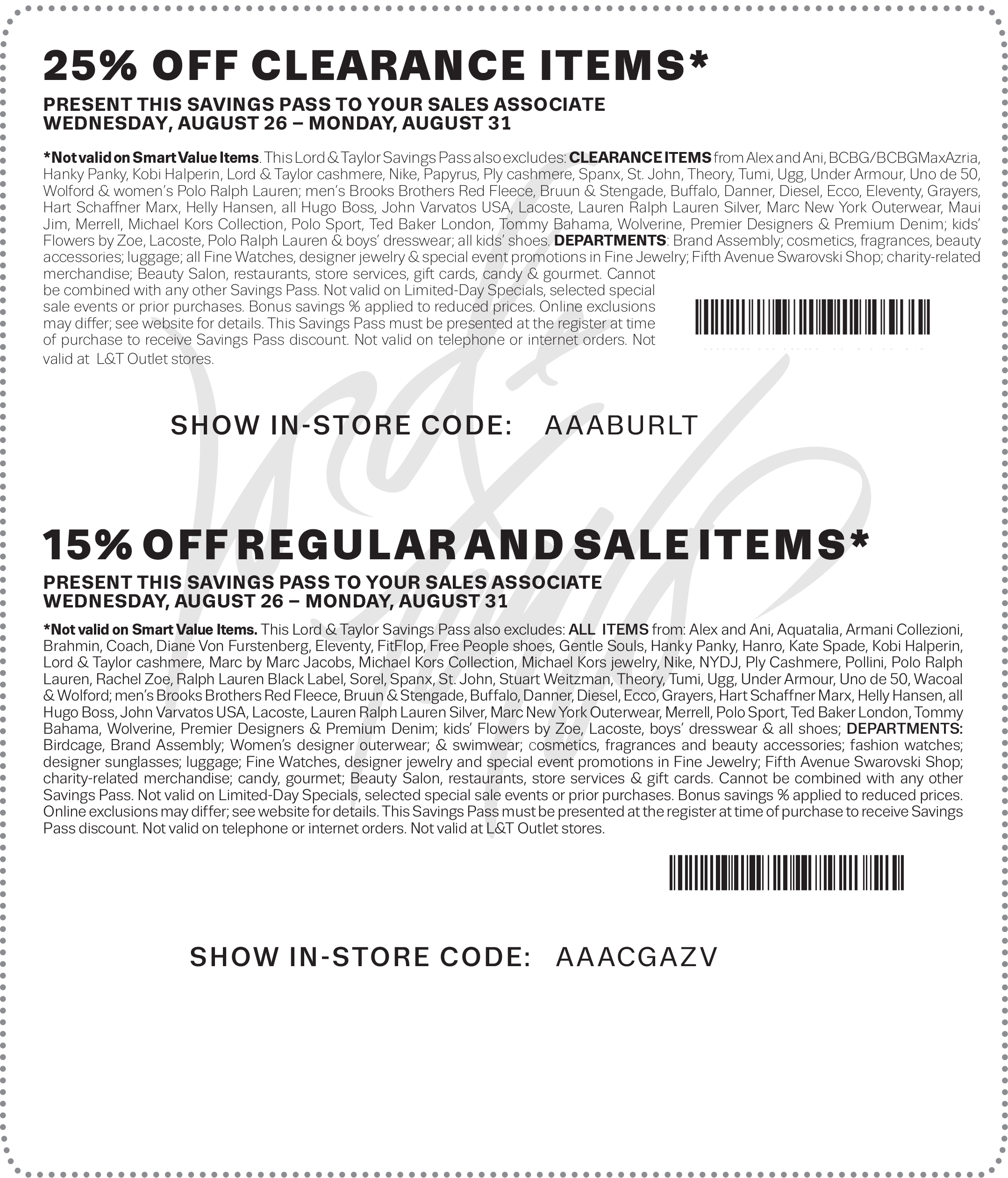 Lord Taylor February 2021 Coupons And Promo Codes 