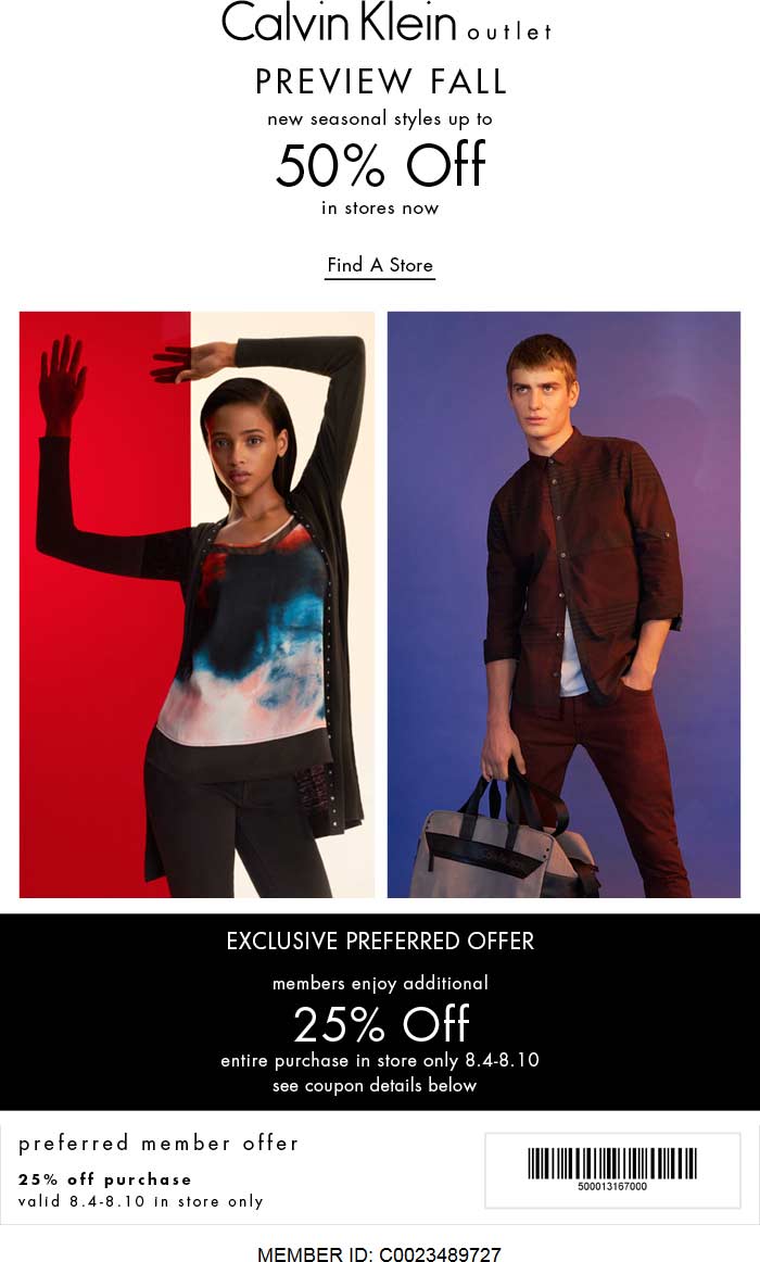 Calvin Klein Outlet February 2021 Coupons And Promo Codes 