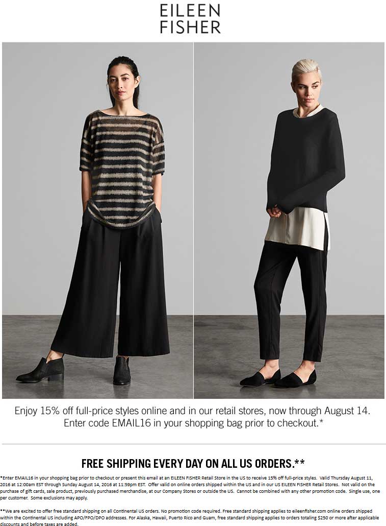 Eileen Fisher coupons & promo code for [May 2024]